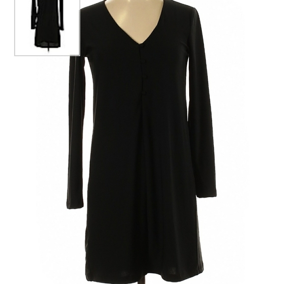 Nwt mng basics black dress long sleeves - Picture 1 of 8